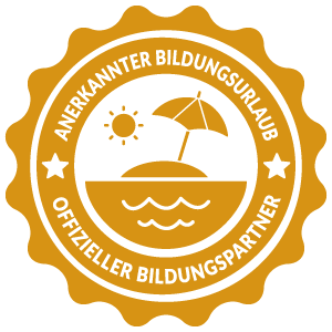 Hochsitz Akademie Trustbadge Bildungsurlaub golden