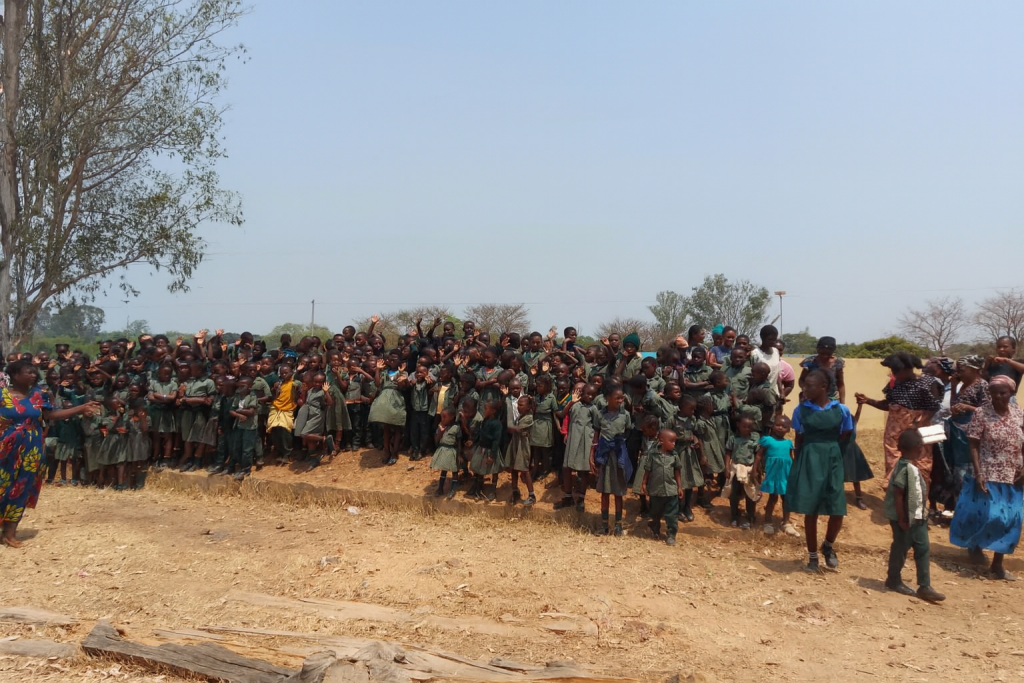 Schulgelände in Manyinga, auf dem ein neues Schulgebäude entsteht